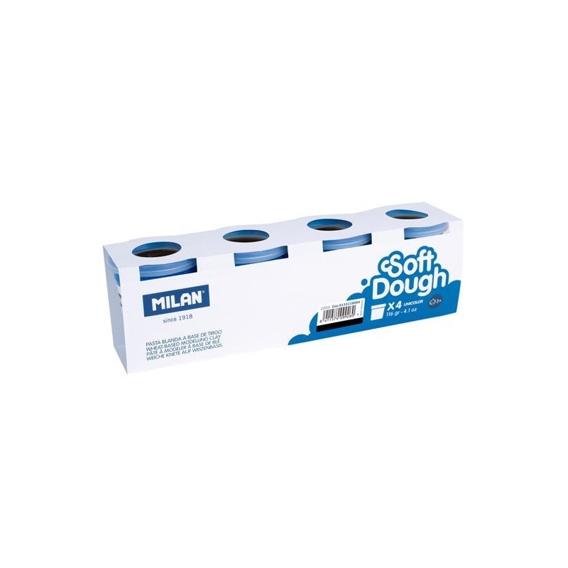 9135118004 MILAN PASTA BLANDA SOFT DOUGH CAJA 4 BOTES 116GR NEGRO