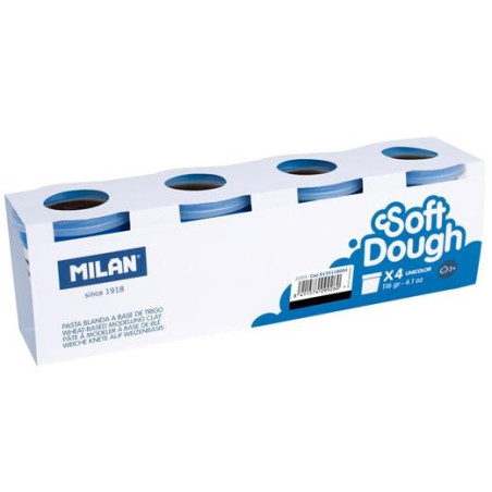 9135118004 MILAN PASTA BLANDA SOFT DOUGH CAJA 4 BOTES 116GR NEGRO