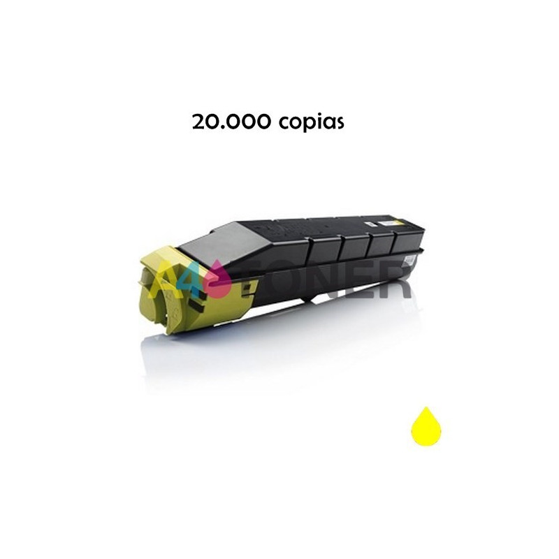 Toner compatible Kyocera TK8505 / TK-8505 / TK 8505 amarillo alternativo a Kyocera 1T02LCANL0