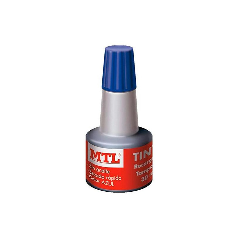 79535 MTL TINTA DE SELLAR PARA RECARGA DE TAMPONES 30ML AZUL