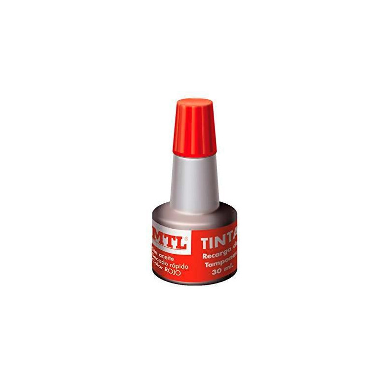 79536 MTL TINTA DE SELLAR PARA RECARGA DE TAMPONES 30ML ROJO