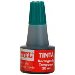 79538 MTL TINTA DE SELLAR PARA RECARGA DE TAMPONES 30ML VERDE