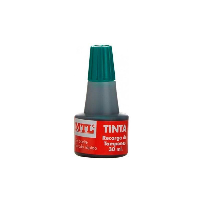 79538 MTL TINTA DE SELLAR PARA RECARGA DE TAMPONES 30ML VERDE