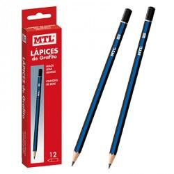 79560 MTL LAPIZ MADERA GRAFITO HB -12U-