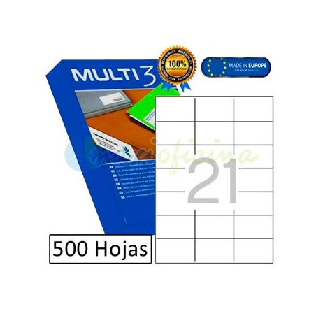 10519 MULTI-3 ETIQUETAS ADHESIVAS 70X42