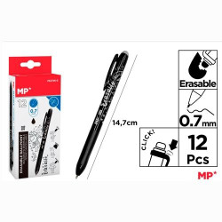 PE211N-S MP BOLÍGRAFO TINTA BORRABLE CLICK SYSTEM RETRÁCTIL 0.7MM NEGRO