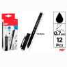 PE2121N-S BOLÍGRAFO TINTA BORRABLE CON CAPUCHÓN 0.7MM NEGRO