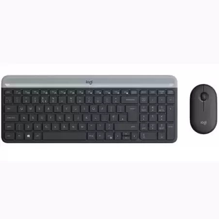920-009198 LOGITECH COMBO TECLADO + RATÓN MK470 INALÁMBRICO GRIS GRAFITO