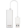 10.03.0401 NANOCABLE CONVERSOR USB 3.0 A ETHERNET GIGABIT 10/100/1000 MBPS BLANCO 15CM