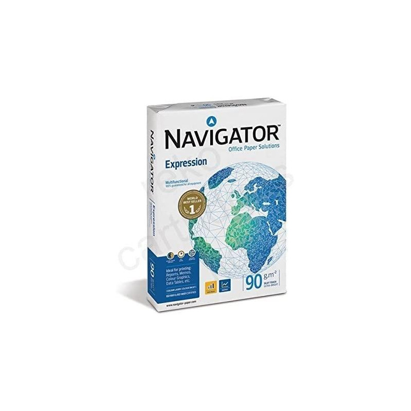 NAVI 90 azul NAVIGATOR A4 90GR UNIVERSAL -5 PAQUETES-