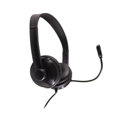 NXAU0000001 NILOX AURICULARES MICRÓFONO BIAURAL ESTEREO C/ CABLE USB NEGRO