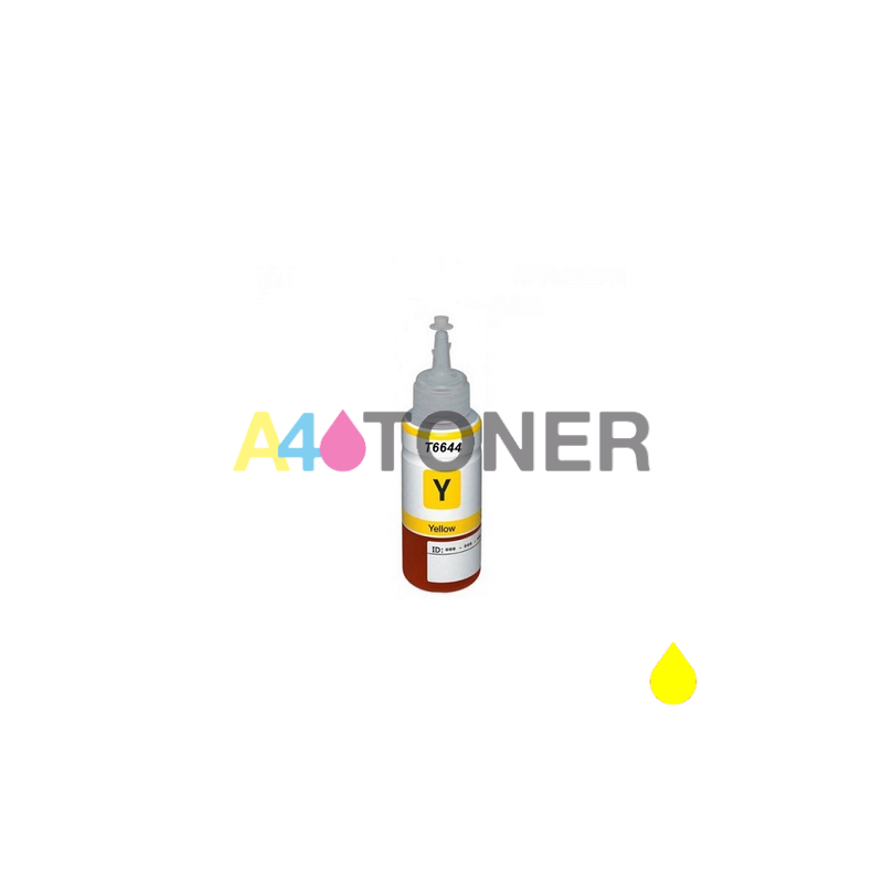 T6644 botella de tinta amarillo compatible con Epson T6644