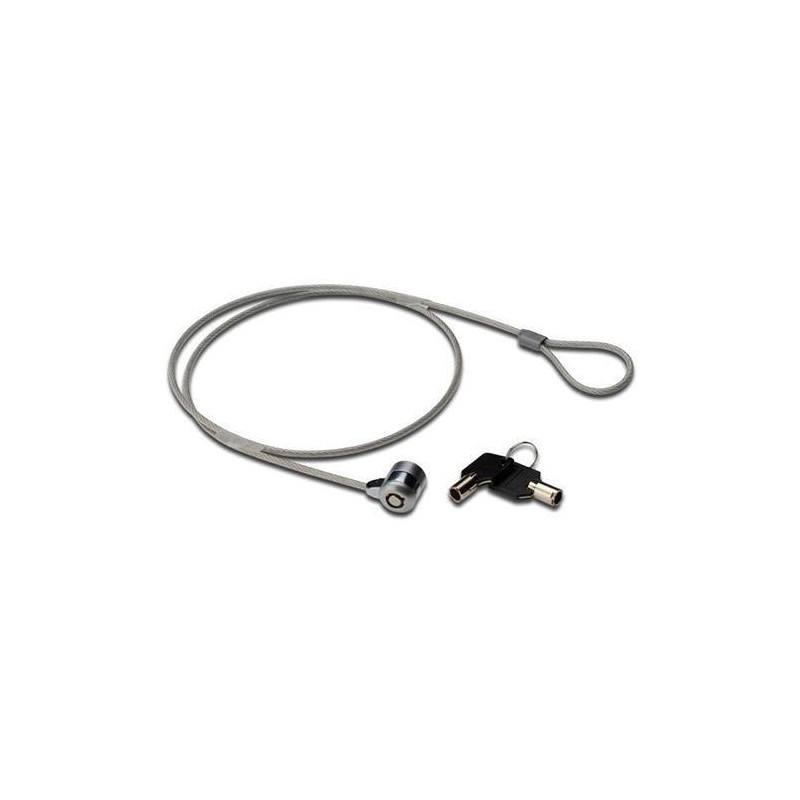 MGLP40501M NILOX CABLE DE SEGURIDAD PARA PORTÁTIL CON LLAVE. COLOR NEGRO-GRIS