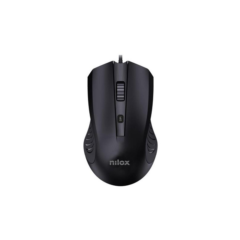 MOUSB1013 NILOX RATÓN CABLE USB 2400DPI NEGRO