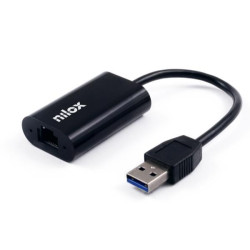 NXADAP05 NILOX CABLE ADAPTADOR USB A  A RJ45 M/H NEGRO