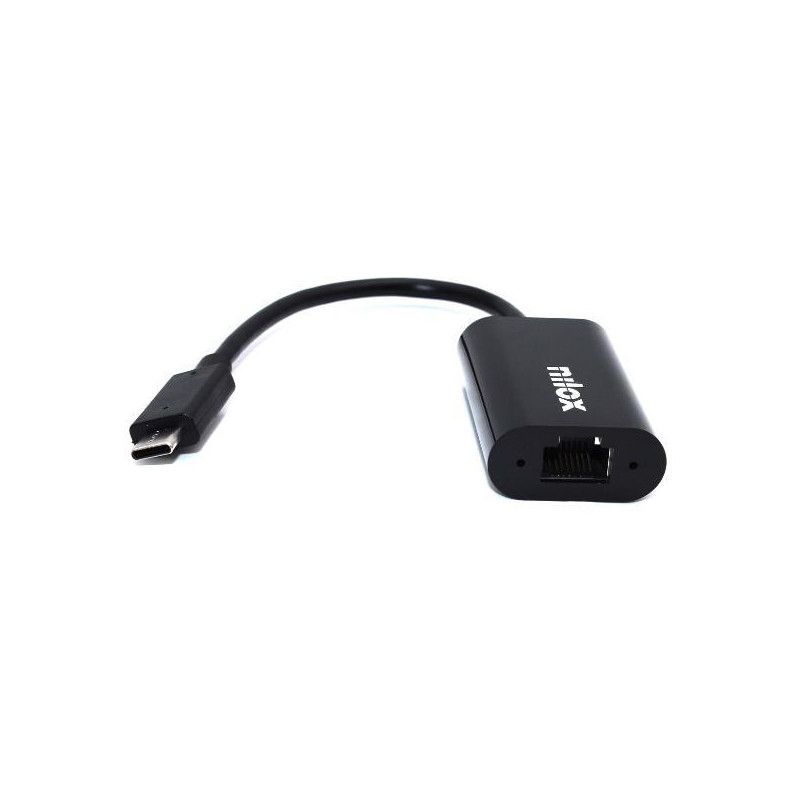 NXADAP06 NILOX CABLE ADAPTADOR USB C  A RJ45 M/H NEGRO