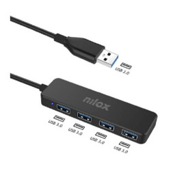 NXHUB402 NILOX HUB 4 PUERTOS USB 3.0 CABLE 15