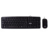 NXKME000004 NILOX COMBO TECLADO + RATÓN FLAT CABLE USB NEGRO