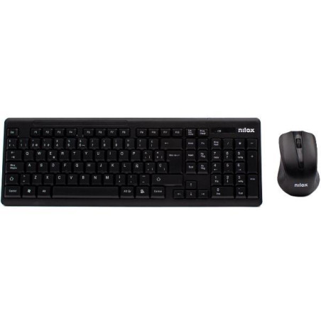 NXKMWE0001 NILOX COMBO TECLADO + RATÓN INALÁMBRICO NEGRO