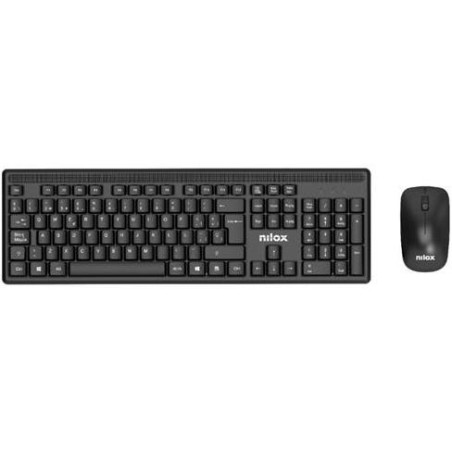 NXKMWE011 NILOX COMBO TECLADO + RATÓN INALÁMBRICO NEGRO