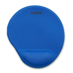 NXMPE02 NILOX ALFOMBRILLA ERGONOMICA PARA RATON AZUL