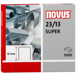 042-0533 NOVUS GRAPAS SUPER 23/13 PARA GRAPADORAS DE GRUESOS CAJA 1000 UD