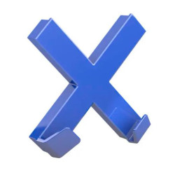 95550-14820 NOVUS DAHLE 95550 IMÁN MEGA MAGNET CRUZ XL 9X9CM C/GANCHOS AZUL