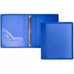 274-A OFFICE BOX CARPETA ANILLAS 2 X 40MM A4+ TELA AZUL