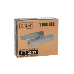 320211 OFFICE CLUB GRAPAS 23/23 CROMADAS -CAJA DE 1000