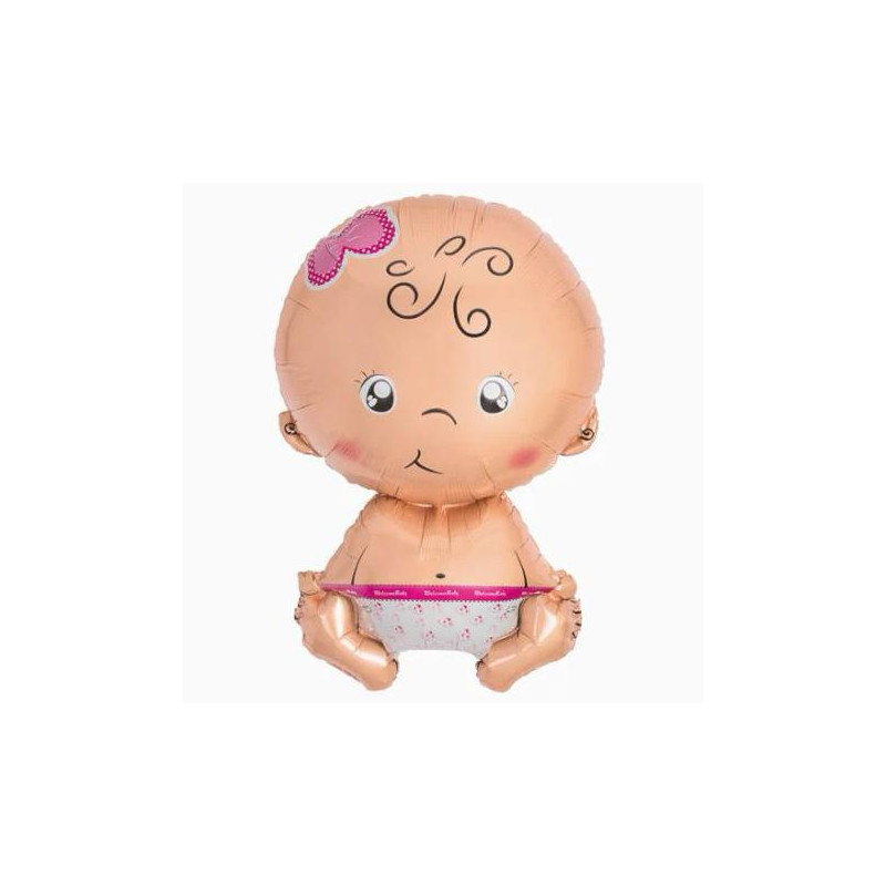 113-1215 OH YEAH GLOBO BABY GIRL 71CM-28 APTO HELIO ROSA