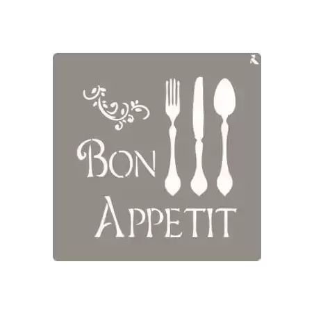 090007 LA PAJARITA STENCIL ST-07 PLANTILLA DECORATIVA MODELO BON APPETIT