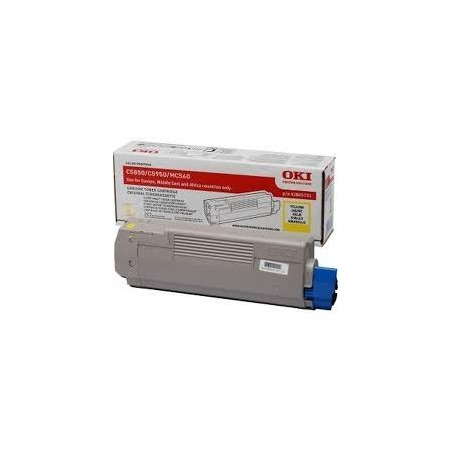 43865721 OKI C-5850/5950/MC560 TONER AMARILLO 6K