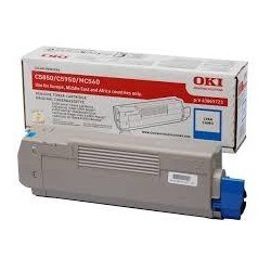 43865723 OKI C-5850/5950/MC560 TONER CIAN 6K