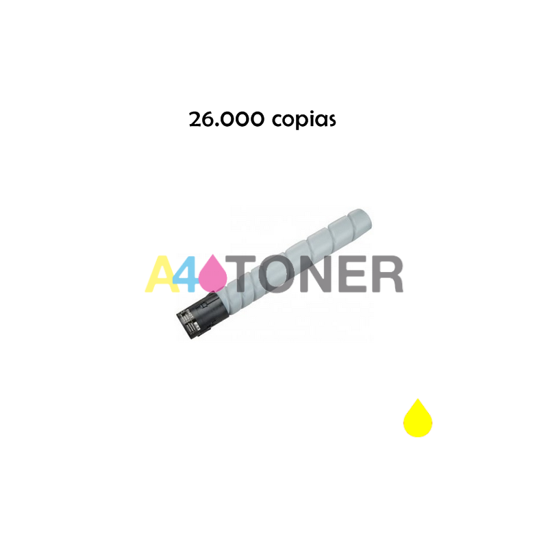 Toner compatible Konica Minolta TNP324 / TNP-324 / TNP 324 amarillo genérico a konica Minolta A8DA450