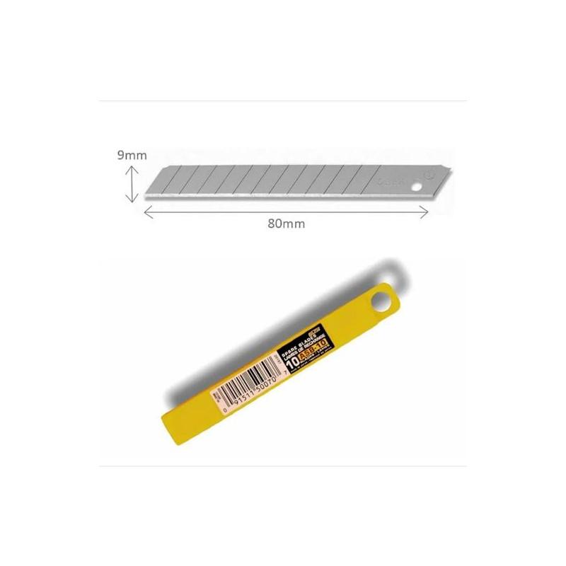 ASB-10 OLFA REPUESTO CUTTER 9MM / CUCHILLA FRACTURABLE 10 CUCHILLAS