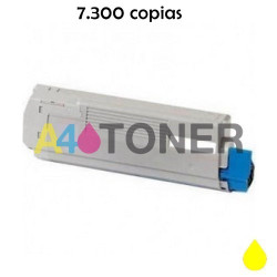 MC853 / MC873 toner amarillo compatible alternativo con OKI 45862837