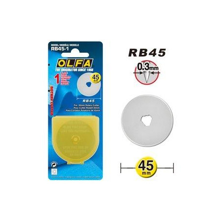 RB45-1 OLFA REPUESTO PARA CUTTER RTY-2  / 1 CUCHILLA