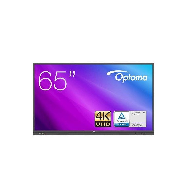 H1F0H03BW101 OPTOMA PANTALLA PLANA INTERACTIVA CREATIVE TOUCH SERIE 3 65" 4K UHD