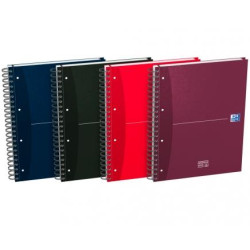 100104738 OXFORD CUADERNO OFFICE ESSENTIALS EUROPEANBOOK 4 MICROPERFORADO 120H A4+ 5X5 C/SEPARADORES T/EXTRADURAS C/SURTIDOS