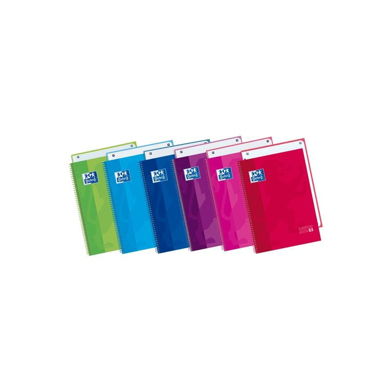 100430543 OXFORD CUADERNO CLASSIC EUROPEANBOOK 1 WRITE&ERASE 80H A4+ 5X5MM MICROPERFORADO T/EXTRADURA PACK 4 UD  C/SURTIDOS