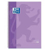 400117273 OXFORD CUADERNO TOUCH EUROPEANBOOK 1 WRITE&ERASE 80H A4+ 5X5MM MICROPERFORADO T/EXTRADURA PACK 5 UD MALVA PASTEL