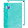 400138326 OXFORD CUADERNO TOUCH EUROPEANBOOK 1 WRITE&ERASE 80H A4+ 1 LÍNEA MICROPERFORADO T/EXTRADURA PACK 5 UD ICE MINT PASTEL