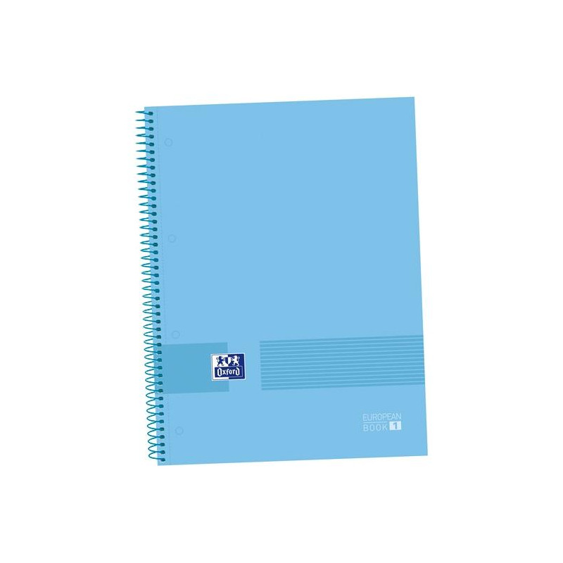 400149492 OXFORD CUADERNO &YOU EUROPEANBOOK 1 WRITE&ERASE 80H A4+ 5X5MM MICROPERFORADO T/EXTRADURA PACK 5 UD PERIWINKLE BLUE