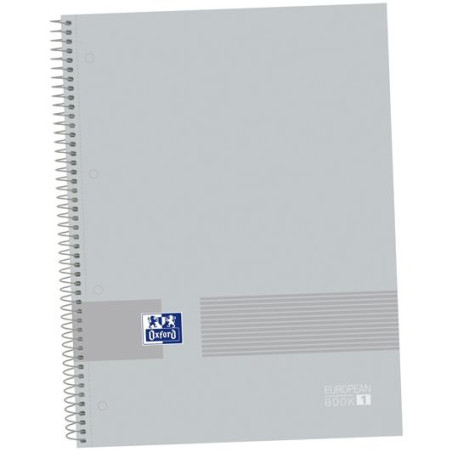 400149496 OXFORD CUADERNO &YOU EUROPEANBOOK 1 WRITE&ERASE 80H A4+ 5X5MM MICROPERFORADO T/EXTRADURA PACK 5 UD PURE GREY