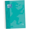 400151429 OXFORD CUADERNO CLASSIC EUROPEANBOOK 5 MICROPERFORADO 120H (50% GRATIS) A4+ 5X5 TAPA EXTRADURA ICE MINT