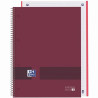 400159030 OXFORD CUADERNO &YOU EUROPEANBOOK 1 WRITE&ERASE 80H A4+ 5X5MM MICROPERFORADO TAPA EXTRADURA BURDEOS