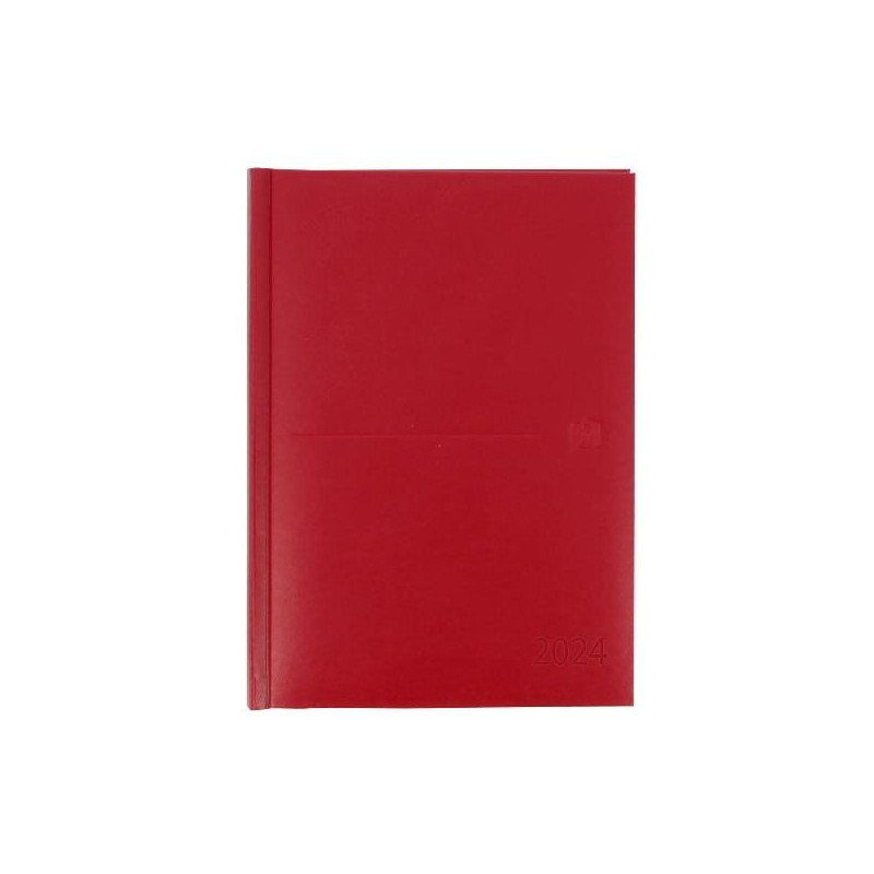 400189837 OXFORD AGENDA ANUAL CLASSIC A5 DÍA PÁGINA 2025 ROJO