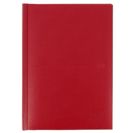 400189837 OXFORD AGENDA ANUAL CLASSIC A5 DÍA PÁGINA 2025 ROJO