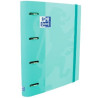 400127153 OXFORD CARPETA ANILLAS 4 X 35MMTOUCH EUROPEANBINDER C/RECAMBIO 100H A4+ 5X5 T/ESTRADURA ICE MINT PASTEL