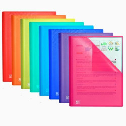 400146997 OXFORD CARPETA 30 FUNDAS CRISTAL FIJAS URBAN PP COLORES SURTIDOS A4 -10U-